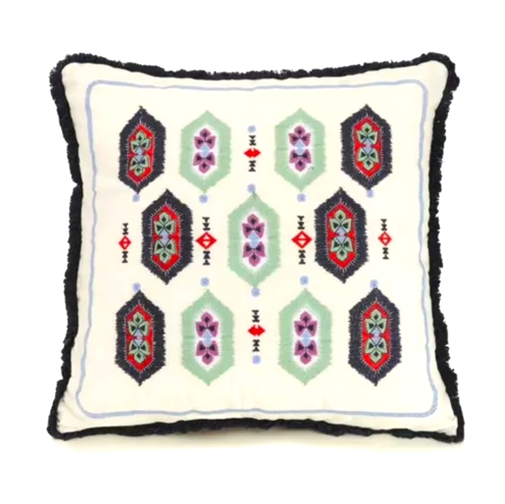 NWT Vera Bradley Romantic Paisley Embroidered Throw Pillow